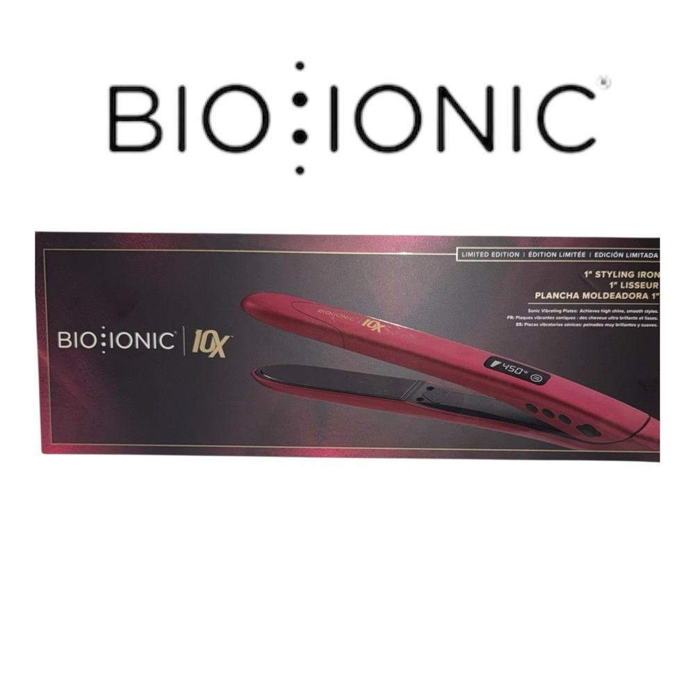 BIO IONIC 10 X (NWT) Limited Edition 1” Flat Iron